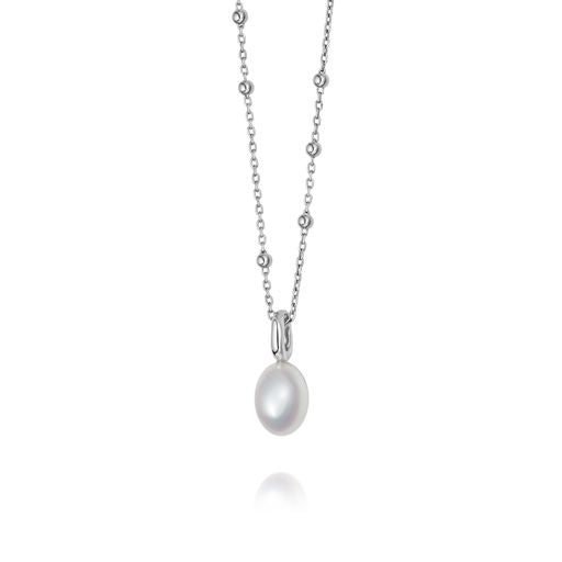Daisy Treasures Baroque Pearl Necklace - Silver TN03_SLV