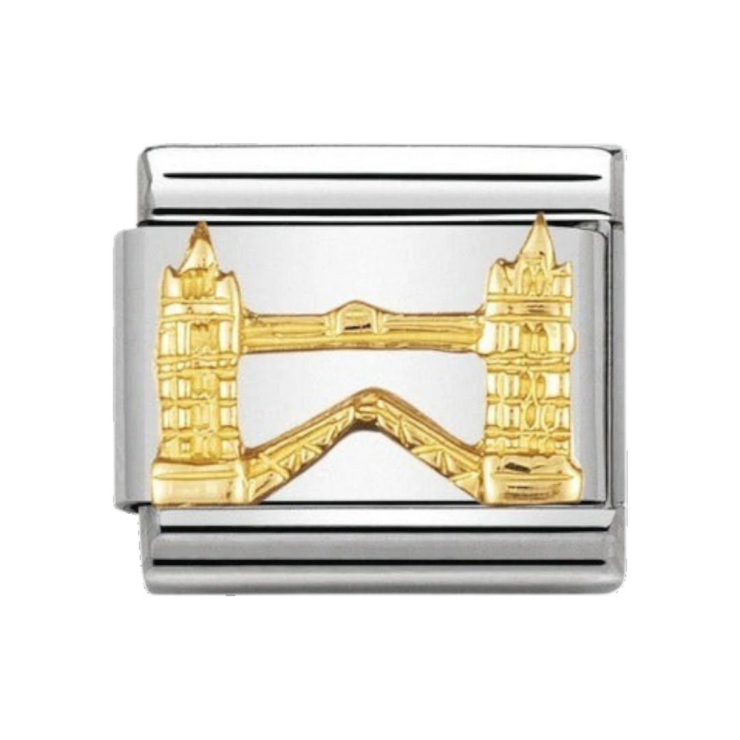Nomination Classic Gold Monuments Tower Bridge Charm 030144_04