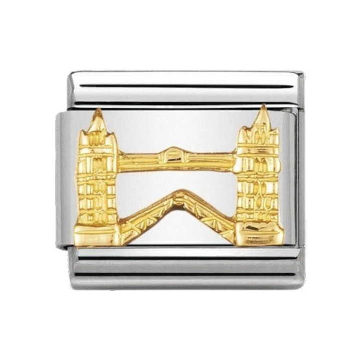 Nomination Classic Gold Monuments Tower Bridge Charm 030144_04
