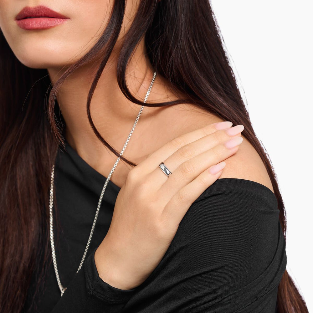 Thomas Sabo Silver Ring with Lines - TR2503-637-21