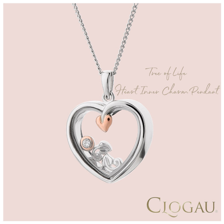 Clogau Tree of Life Heart Inner Charm Pendant 3SICLP14