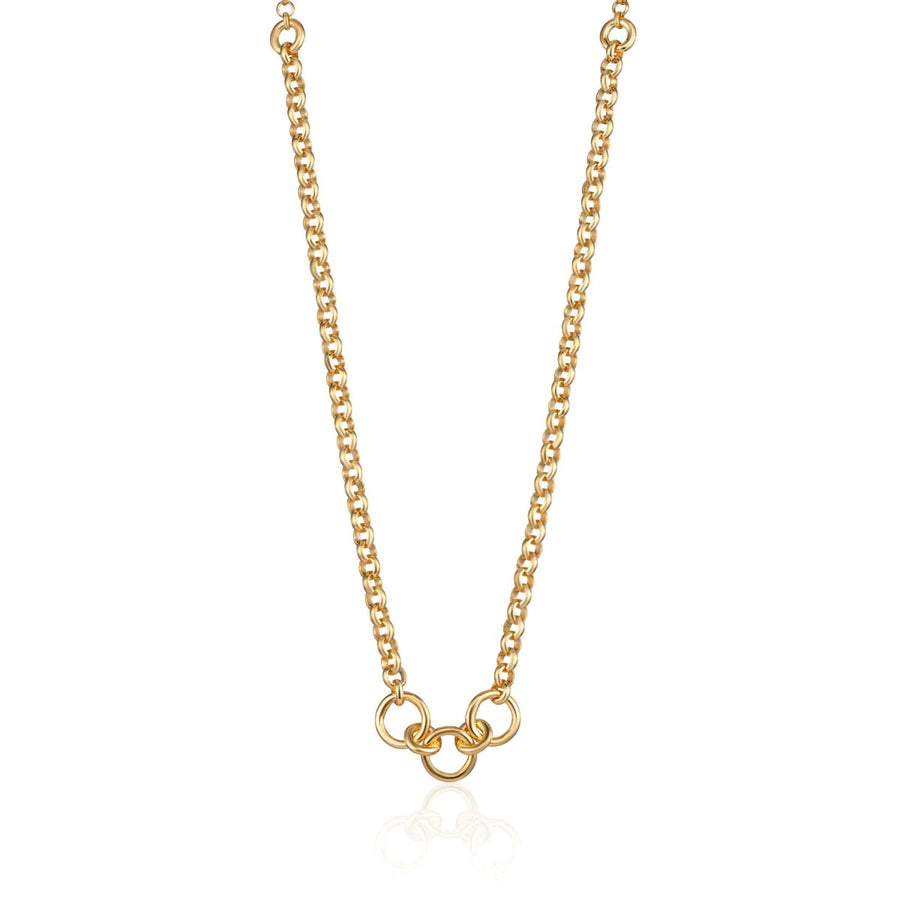 Lily Charmed Trinity Charm Collector Necklace Gold - item number CHCGTRIN