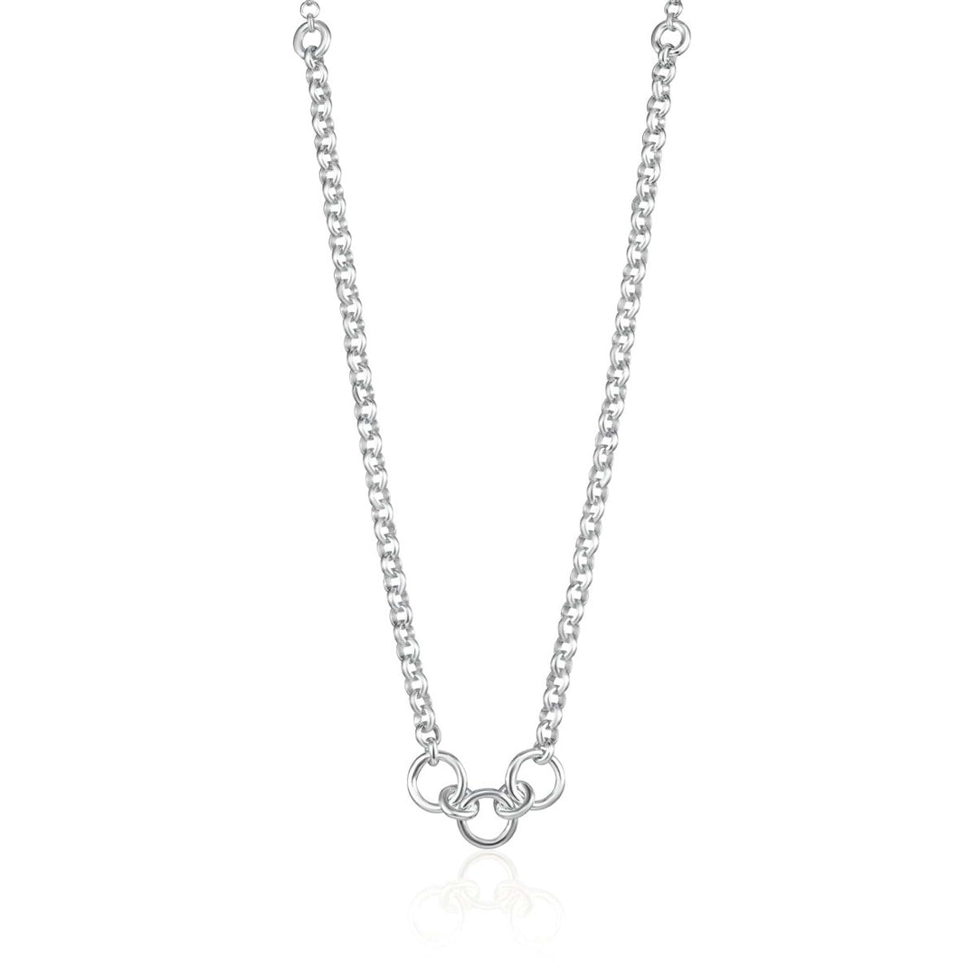 Lily Charmed Trinity Charm Collector Necklace Silver - item number CHCSTRIN