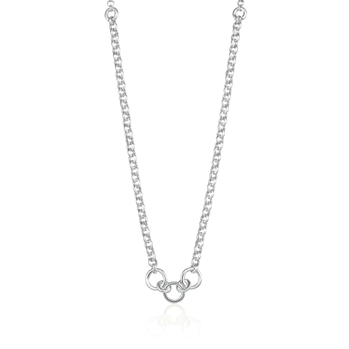 Lily Charmed Trinity Charm Collector Necklace Silver - item number CHCSTRIN