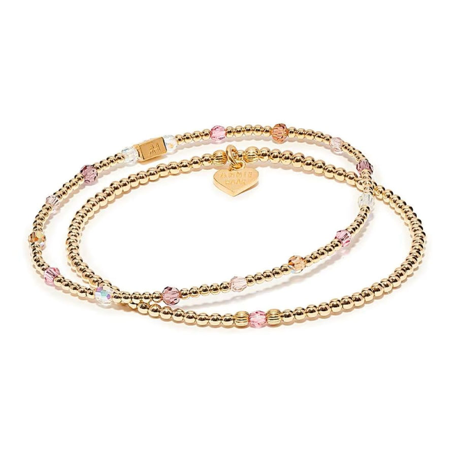 Annie Haak Cherry Blossom Gold Bracelet Stack - BS339-17
