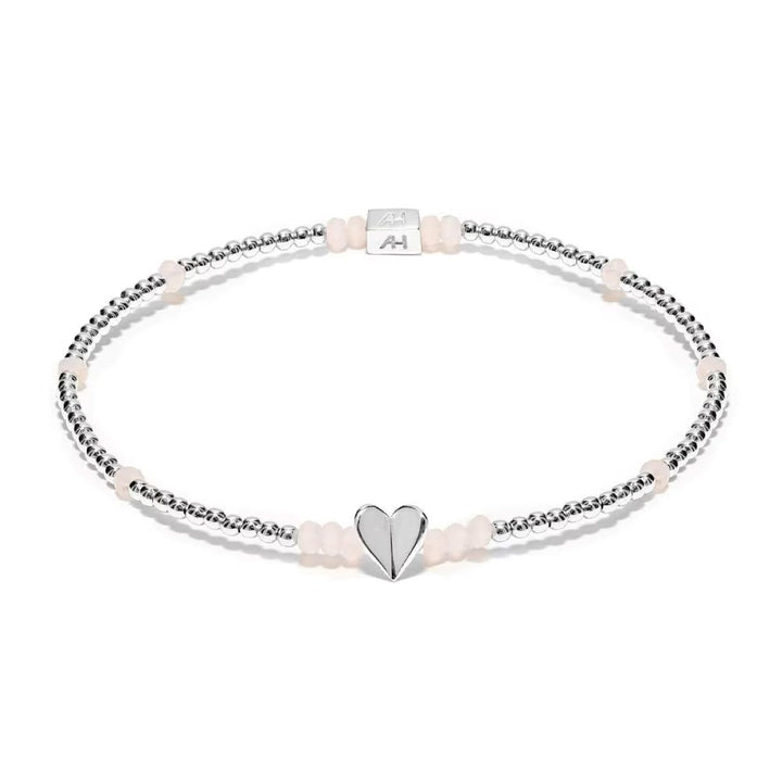 Annie Haak Sweet Pea Silver Bracelet - Heart Charm - B2709-17