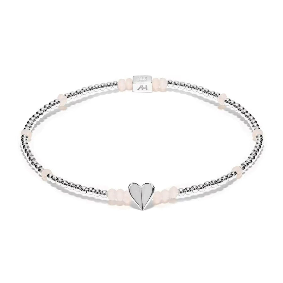 Annie Haak Sweet Pea Silver Bracelet - Heart Charm - B2709-17