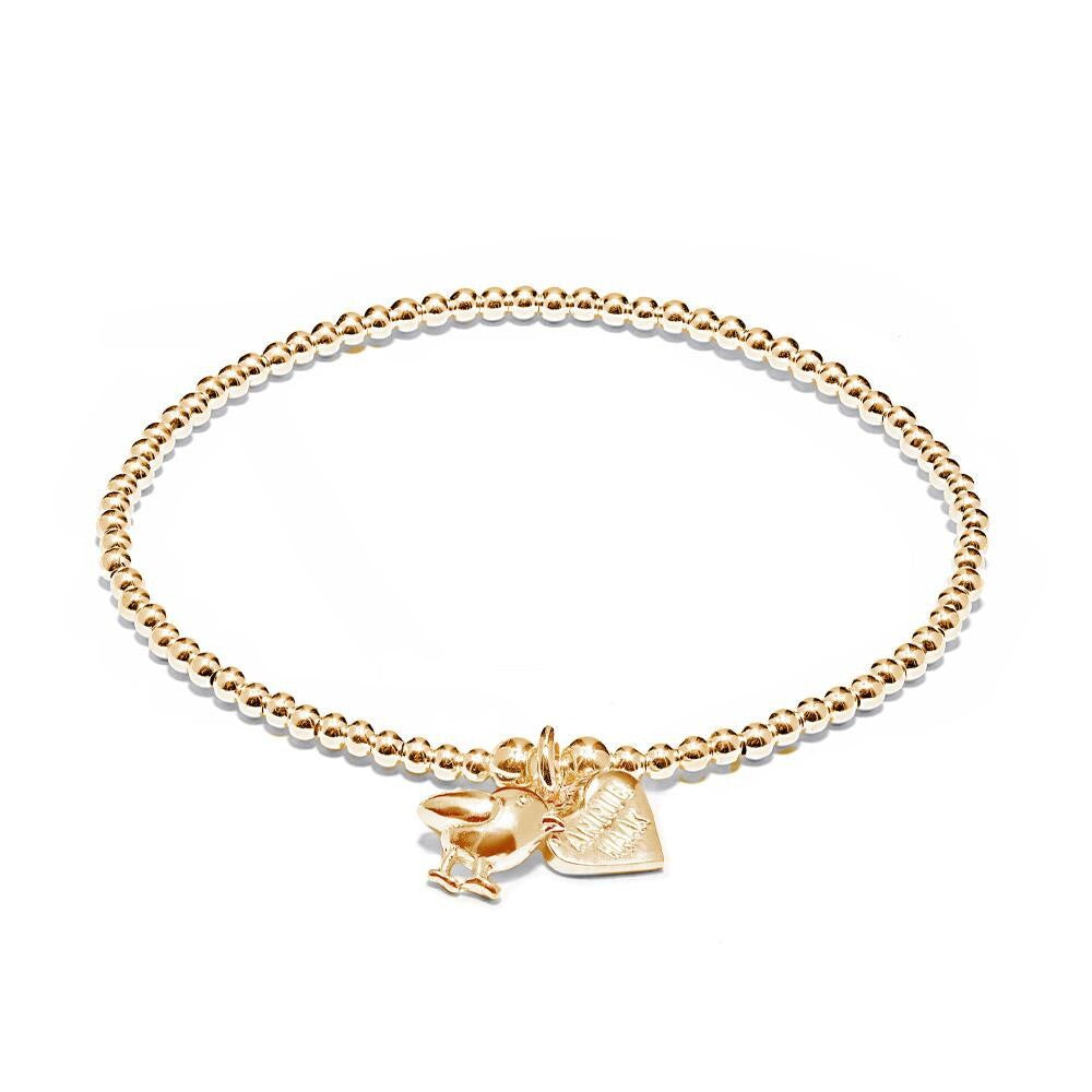 Annie Haak Santeenie Gold Charm Bracelet - Robin