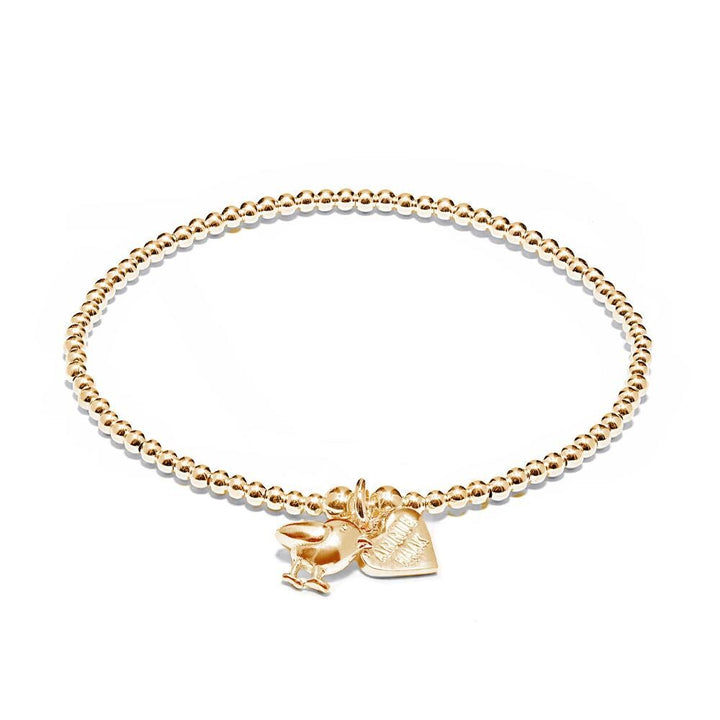 Annie Haak Santeenie Gold Charm Bracelet - Robin