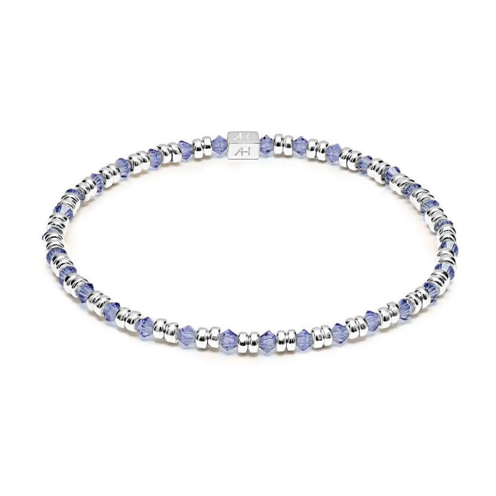 Annie Haak Joy Crystal Silver Bracelet - Violet