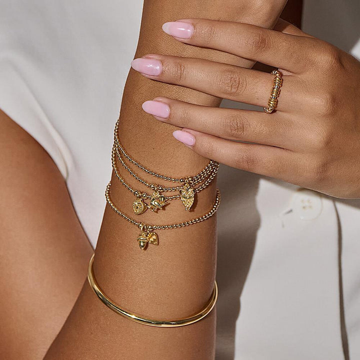 Annie Haak Santeenie Gold Charm Bracelet - Robin