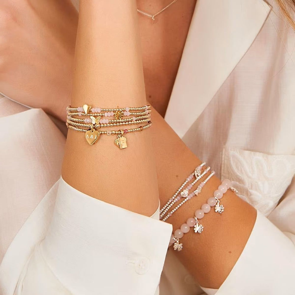Annie Haak Sweet Pea Gold Bracelet - Butterfly Charm - B2714-17