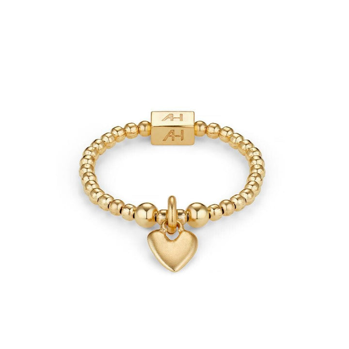 Niche Jewellery Annie Haak Weeny Heart Gold Plated Ring detail