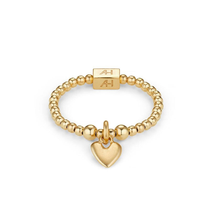 Niche Jewellery Annie Haak Weeny Heart Gold Plated Ring detail