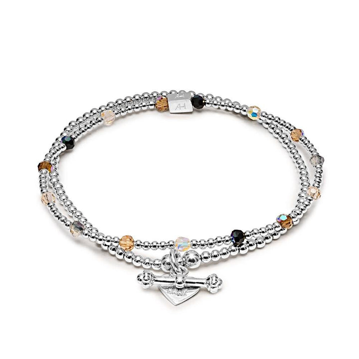 Niche Jewellery Annie Haak Eve Silver Crystal Bracelet Stack detail