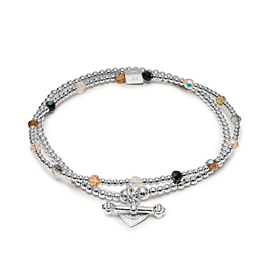 Niche Jewellery Annie Haak Eve Silver Crystal Bracelet Stack detail