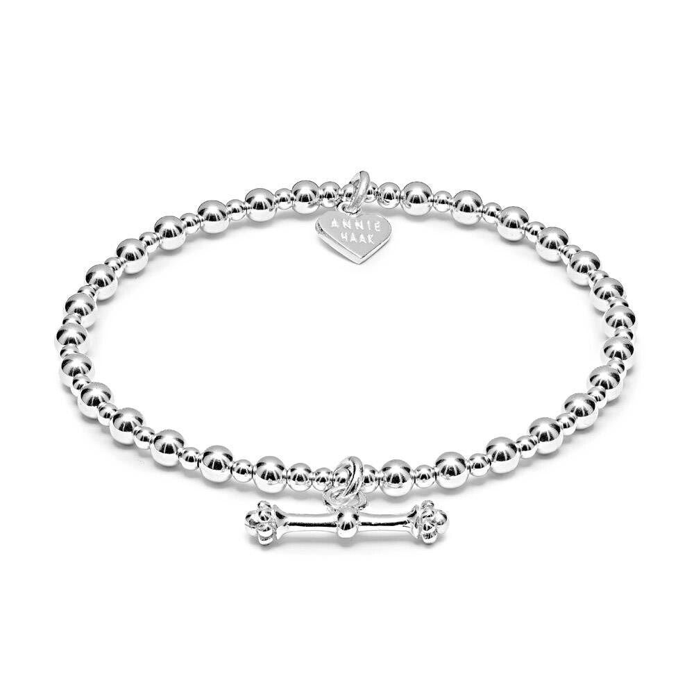 Annie Haak Mini Orchid Silver Charm Bracelet - T-Bar