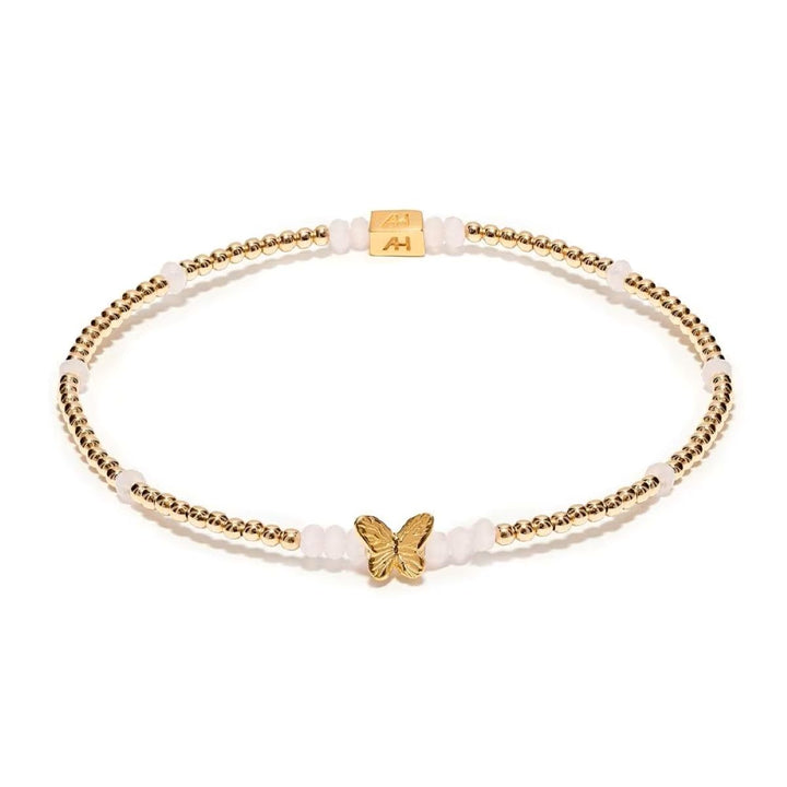 Annie Haak Sweet Pea Gold Bracelet - Butterfly Charm - B2714-17