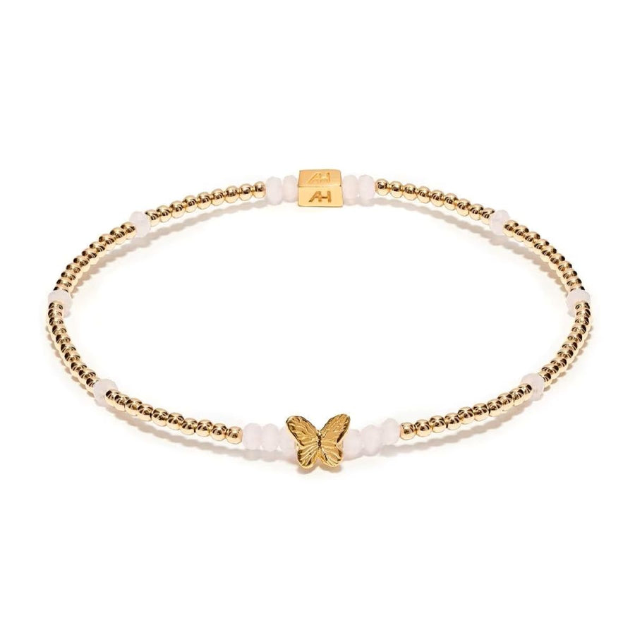 Annie Haak Sweet Pea Gold Bracelet - Butterfly Charm - B2714-17