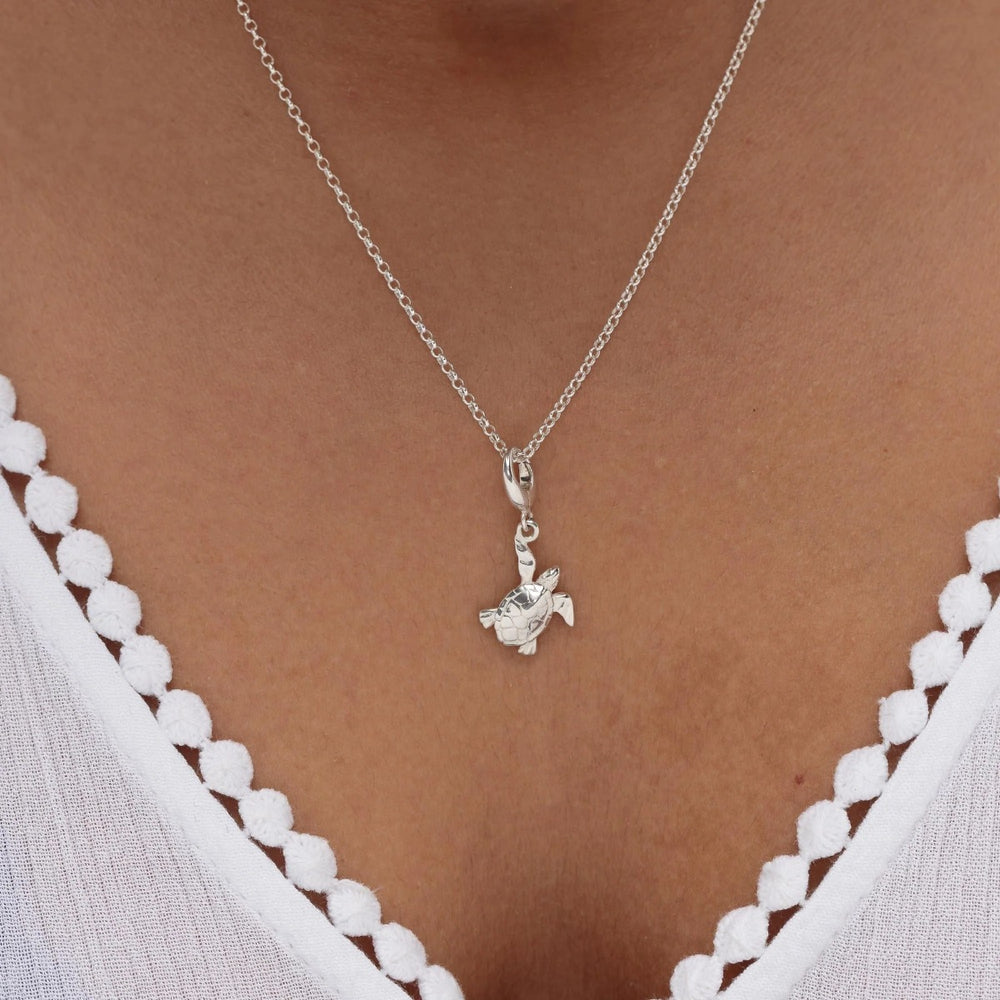 Lily Charmed Turtle Charm Silver - item number CSTU
