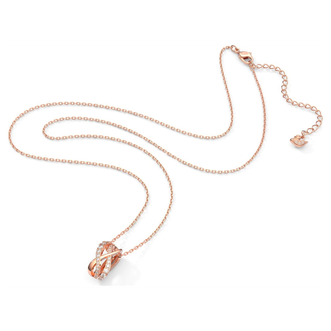 Swarovski Twist Necklace - Rose-gold Plating 5620549