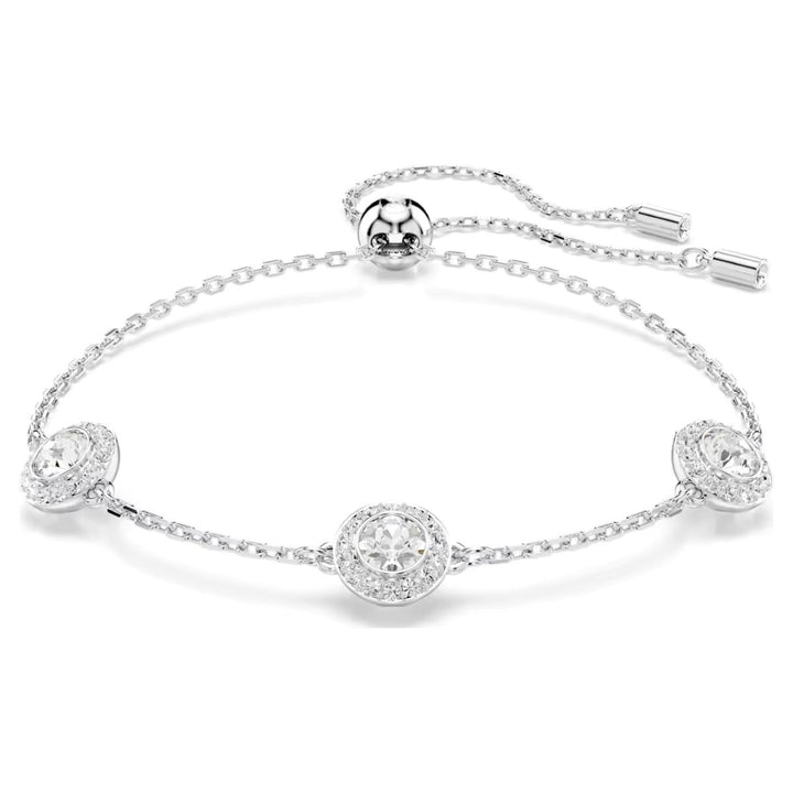 Swarovski Una Angelic Bracelet Round Cuts Double Sided Motifs - White with Rhodium Plating - 5732272