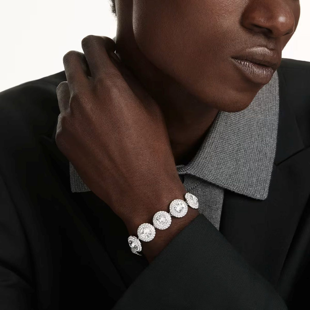 Swarovski Una Angelic Bracelet - White with Rhodium Plating - 5735343