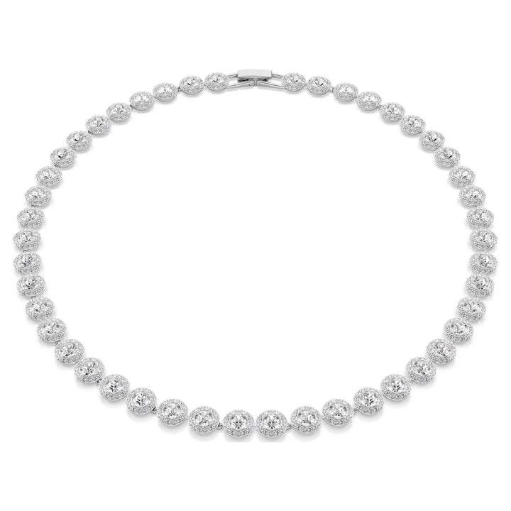 Swarovski Una Angelic All Around Necklace - White with Rhodium Plating