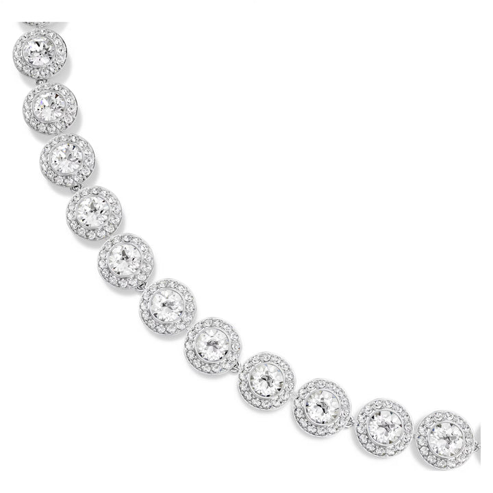 Swarovski Una Angelic All Around Necklace - White with Rhodium Plating
