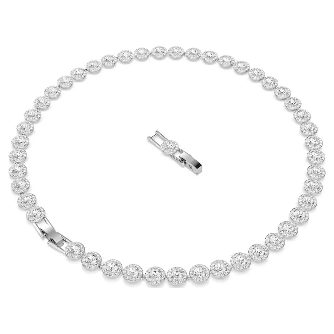 Swarovski Una Angelic All Around Necklace - White with Rhodium Plating