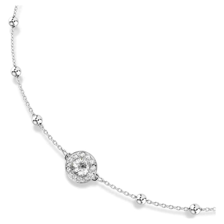 Swarovski Una Angelic Pendant Round Cut Double Sided Motifs - White with Rhodium Plating - 5733116