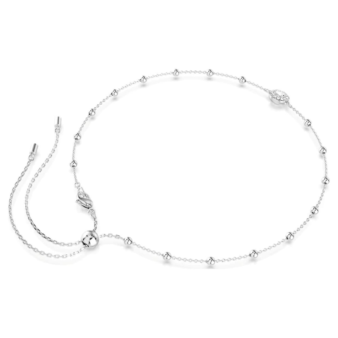 Swarovski Una Angelic Pendant Round Cut Double Sided Motifs - White with Rhodium Plating - 5733116
