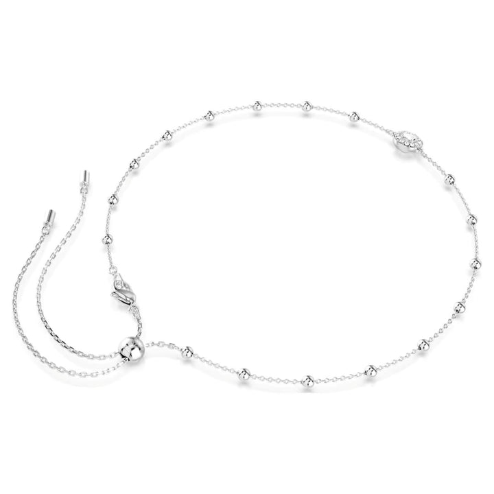 Swarovski Una Angelic Pendant Round Cut Double Sided Motifs - White with Rhodium Plating - 5733116