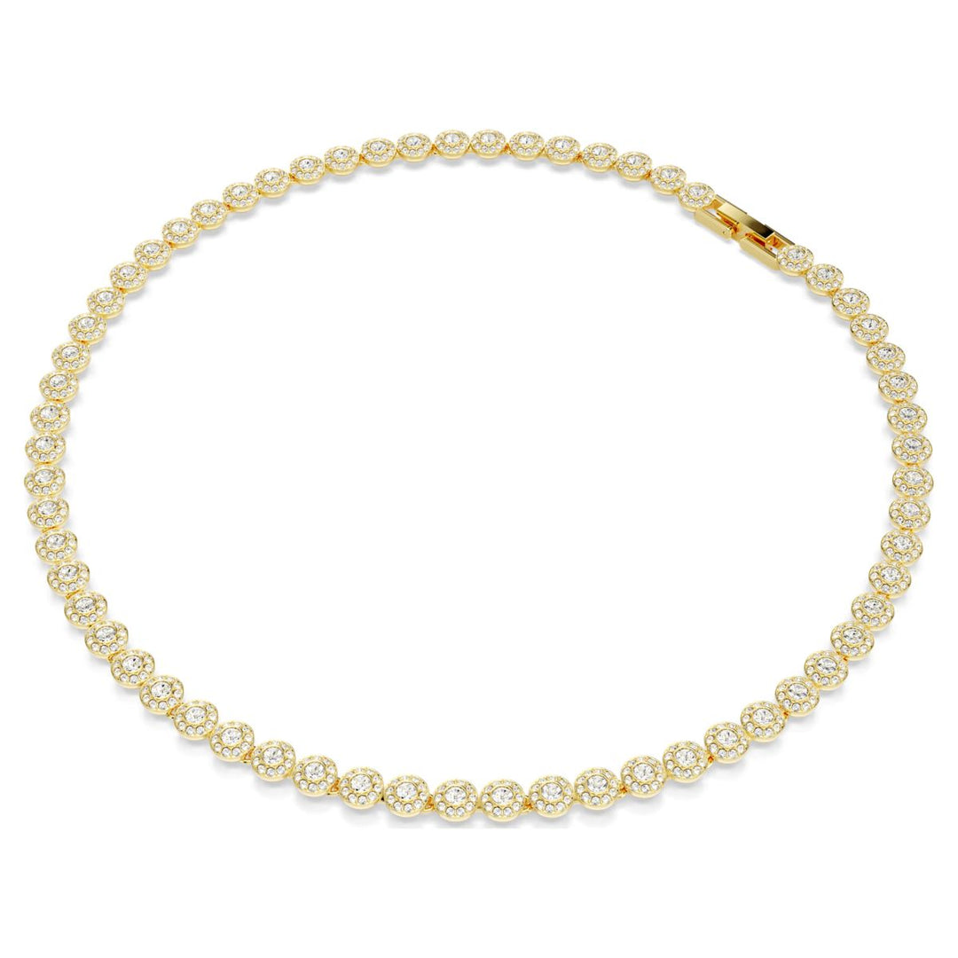 Swarovski Una Angelic Set Round Cut - White with Gold Tone Plating - 5720506