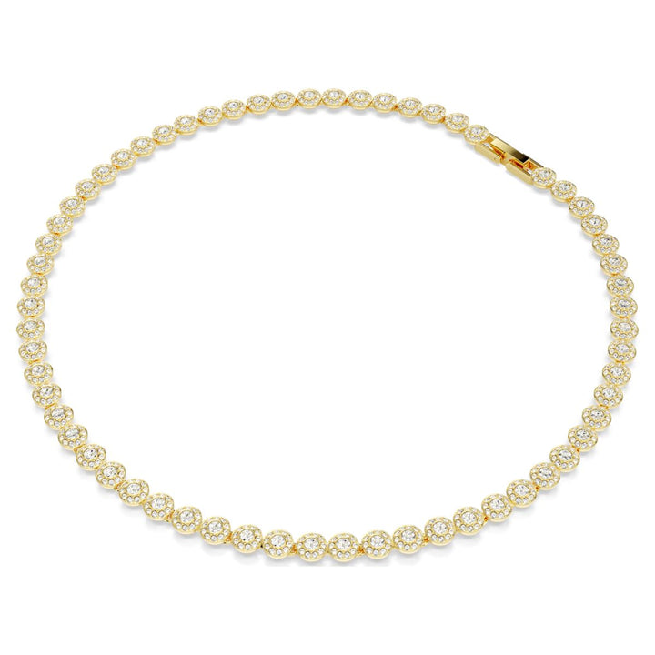 Swarovski Una Angelic Set Round Cut - White with Gold Tone Plating - 5720506