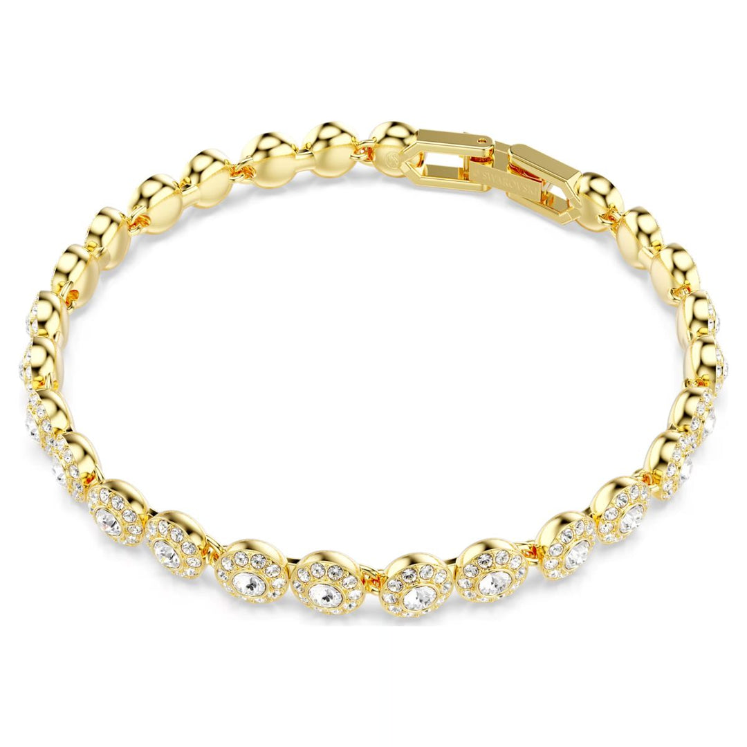 Swarovski Una Angelic Set Round Cut - White with Gold Tone Plating - 5720506