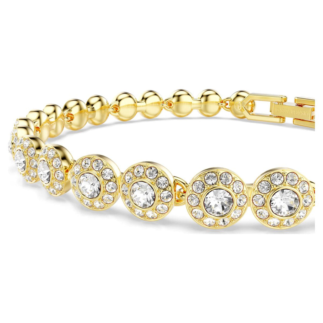 Swarovski Una Angelic Set Round Cut - White with Gold Tone Plating - 5720506
