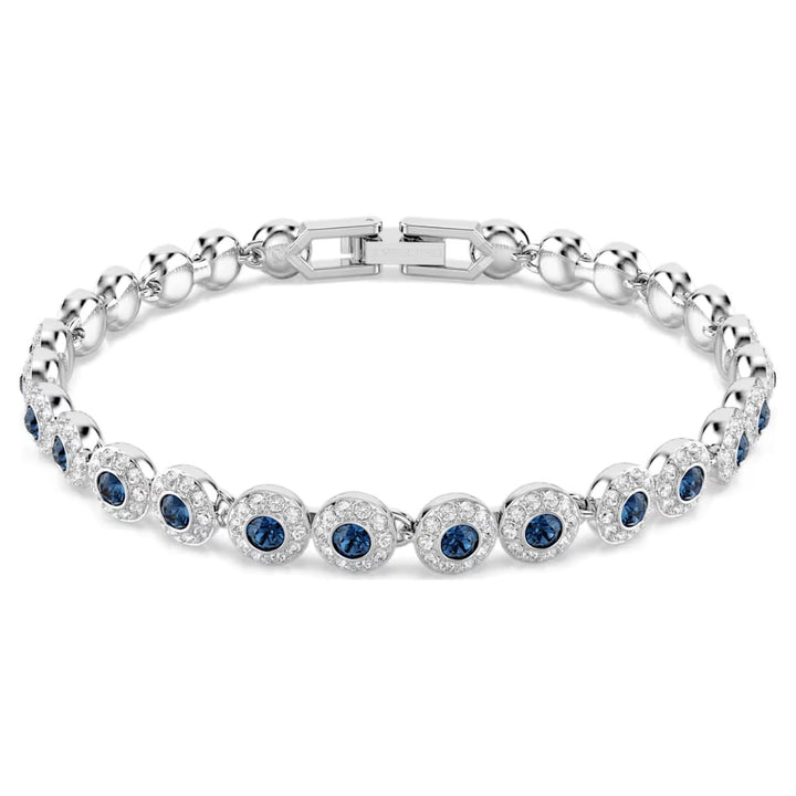 Swarovski Una Angelic Tennis Bracelet Round Cut - Blue Rhodium Plated - 5733401
