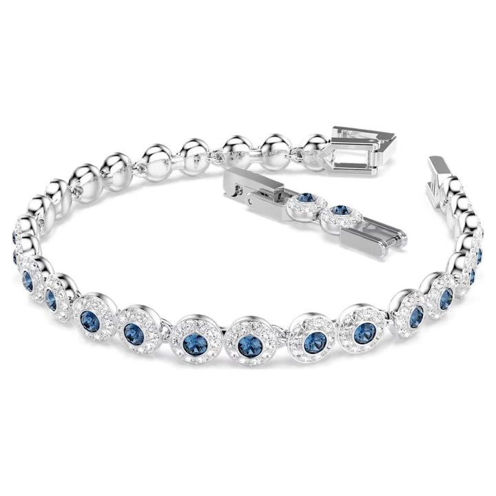 Swarovski Una Angelic Tennis Bracelet Round Cut - Blue Rhodium Plated - 5733401