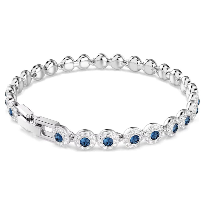 Swarovski Una Angelic Tennis Bracelet Round Cut - Blue Rhodium Plated - 5733401
