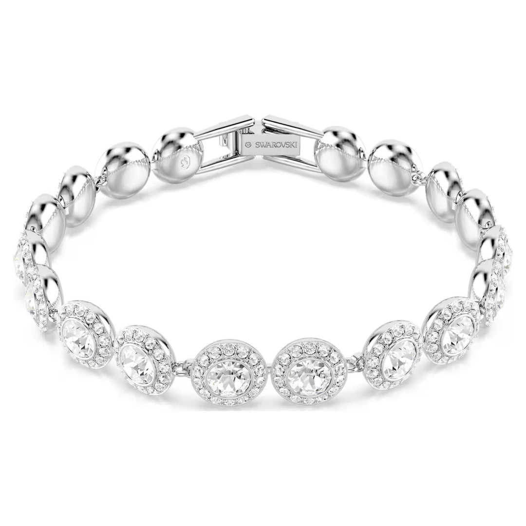 Swarovski Round Cut Una Bracelet - White with Rhodium Plating 5682279