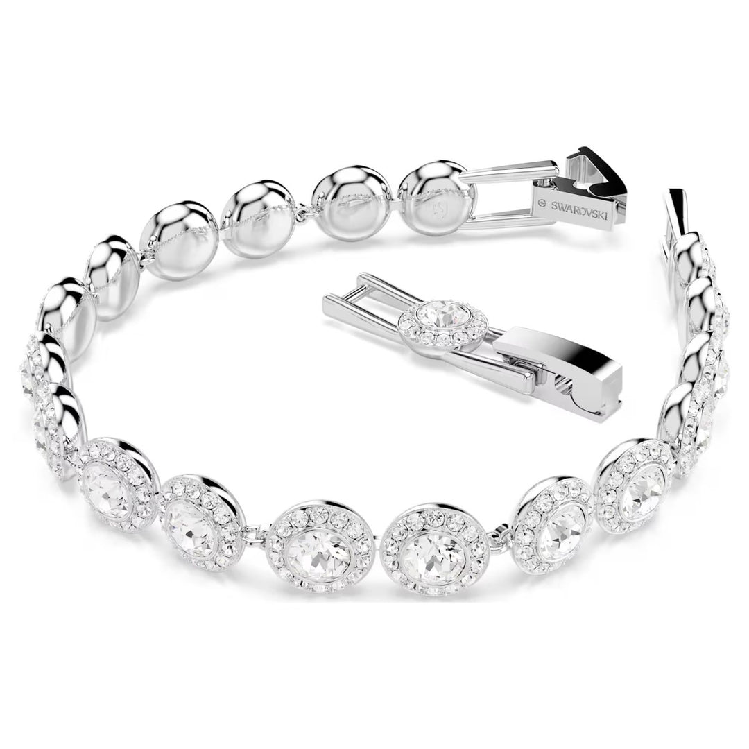 Swarovski Round Cut Una Bracelet - White with Rhodium Plating 5682279