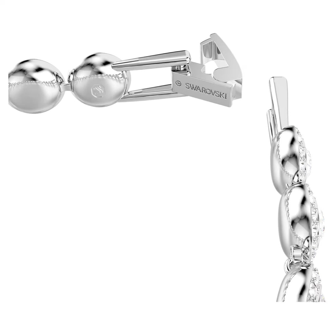 Swarovski Round Cut Una Bracelet - White with Rhodium Plating 5682279