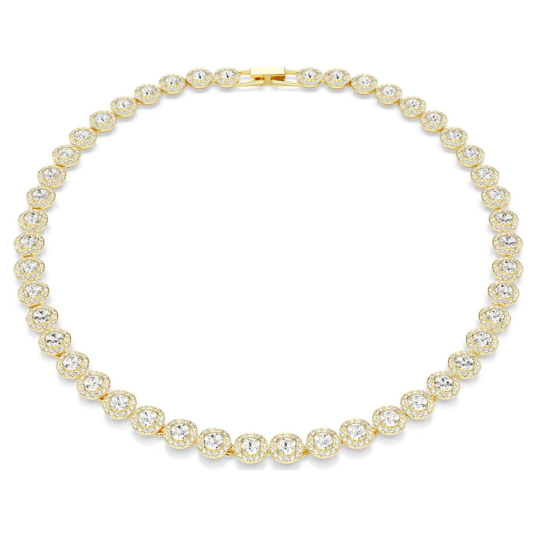 Swarovski Una Angelic Tennis Necklace - White with Gold Tone Plating 5720505