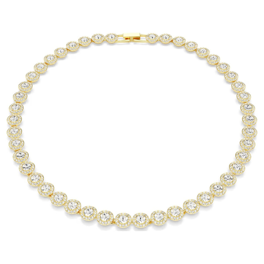 Swarovski Una Angelic Tennis Necklace - White with Gold Tone Plating 5720505