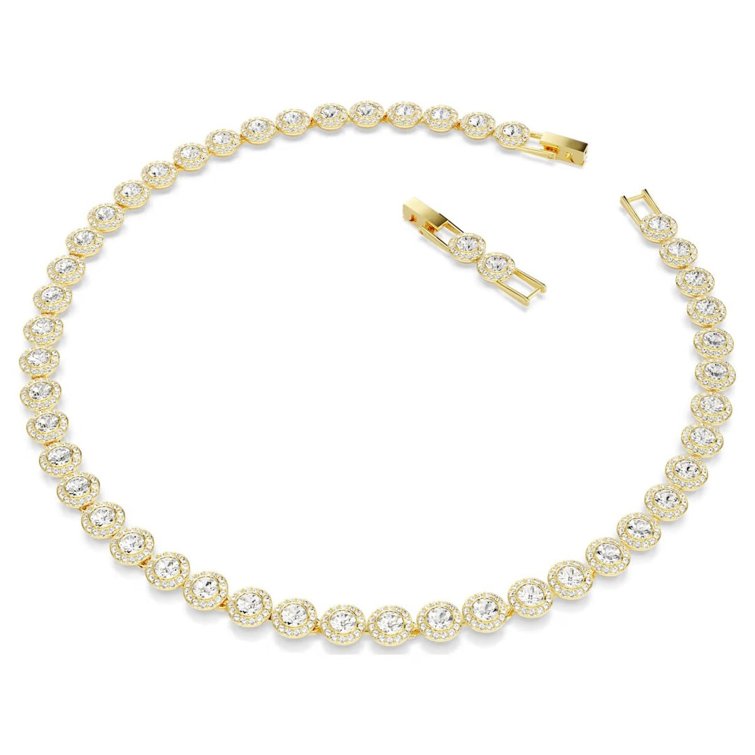 Swarovski Una Angelic Tennis Necklace - White with Gold Tone Plating 5720505