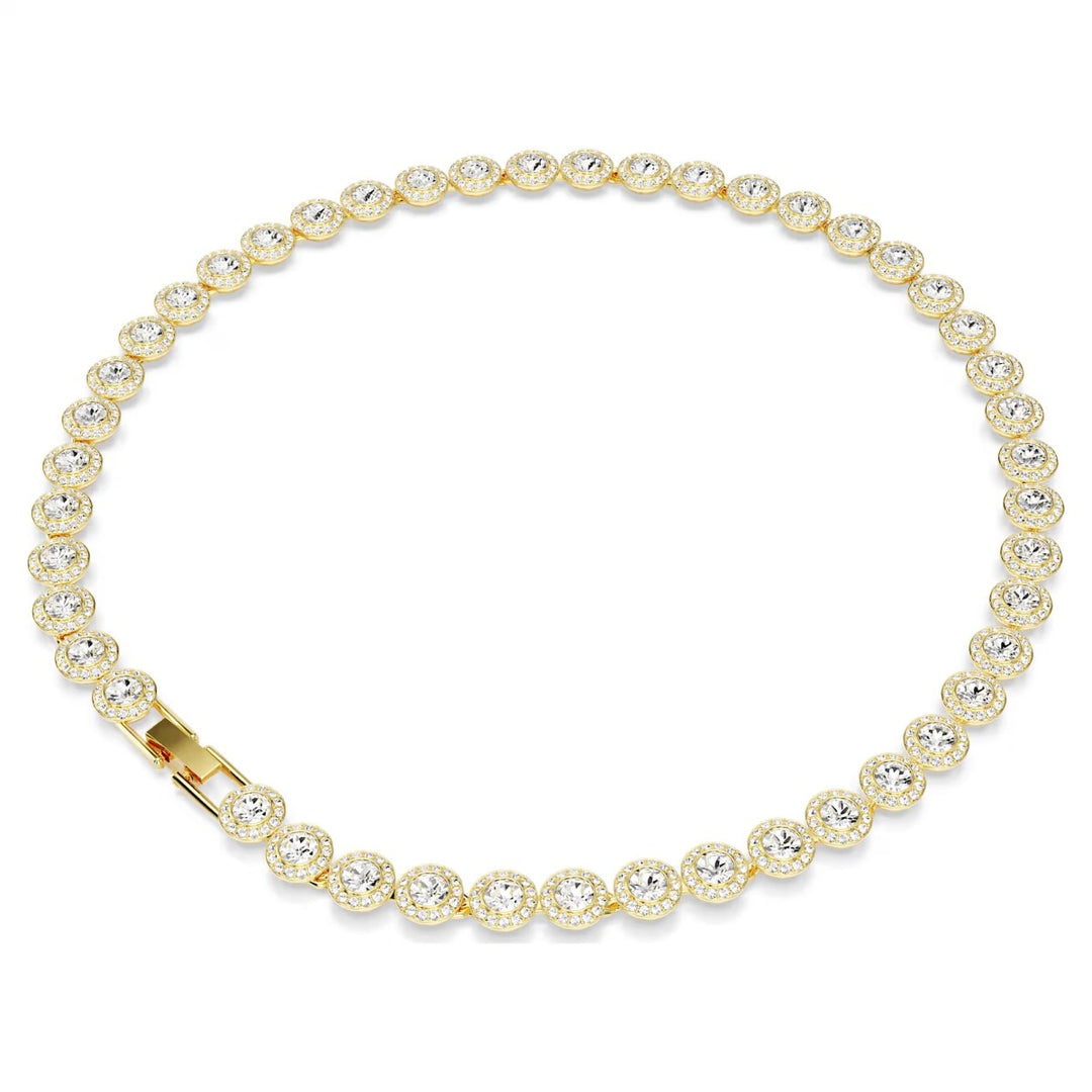 Swarovski Una Angelic Tennis Necklace - White with Gold Tone Plating 5720505