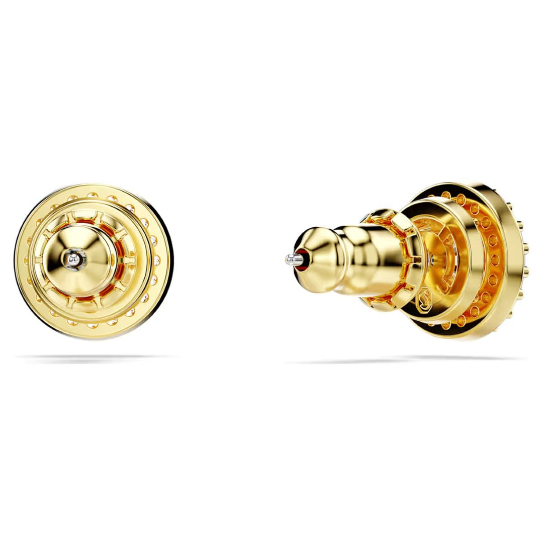 Swarovski Round Cut Una Stud Earrings - White with Rhodium Plating 5686637