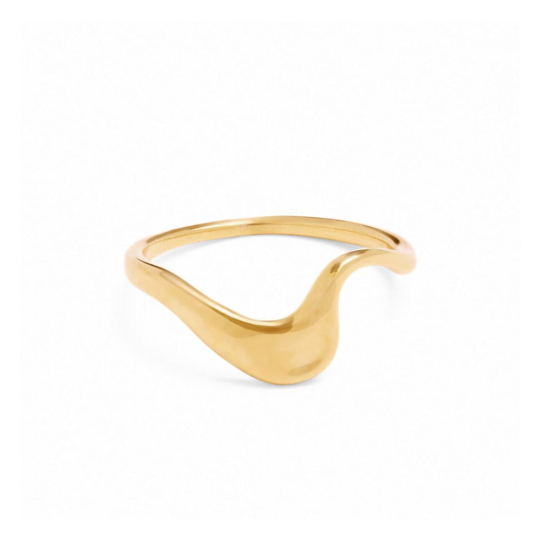 Katie Loxton Marina Wave Ring in Gold