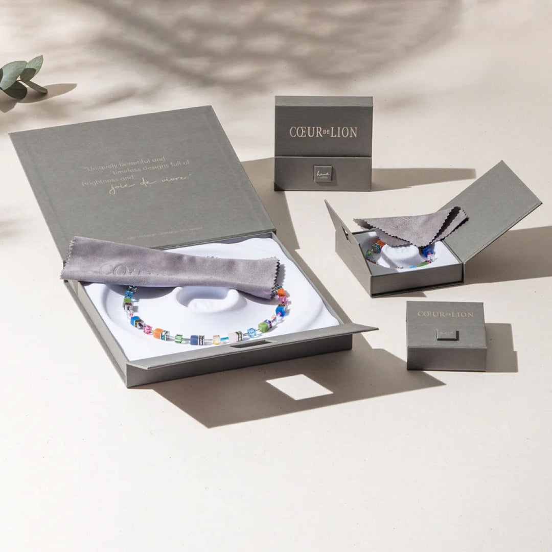 Coeur De Lion GeoCUBE Iconic Earrings - Rainbow